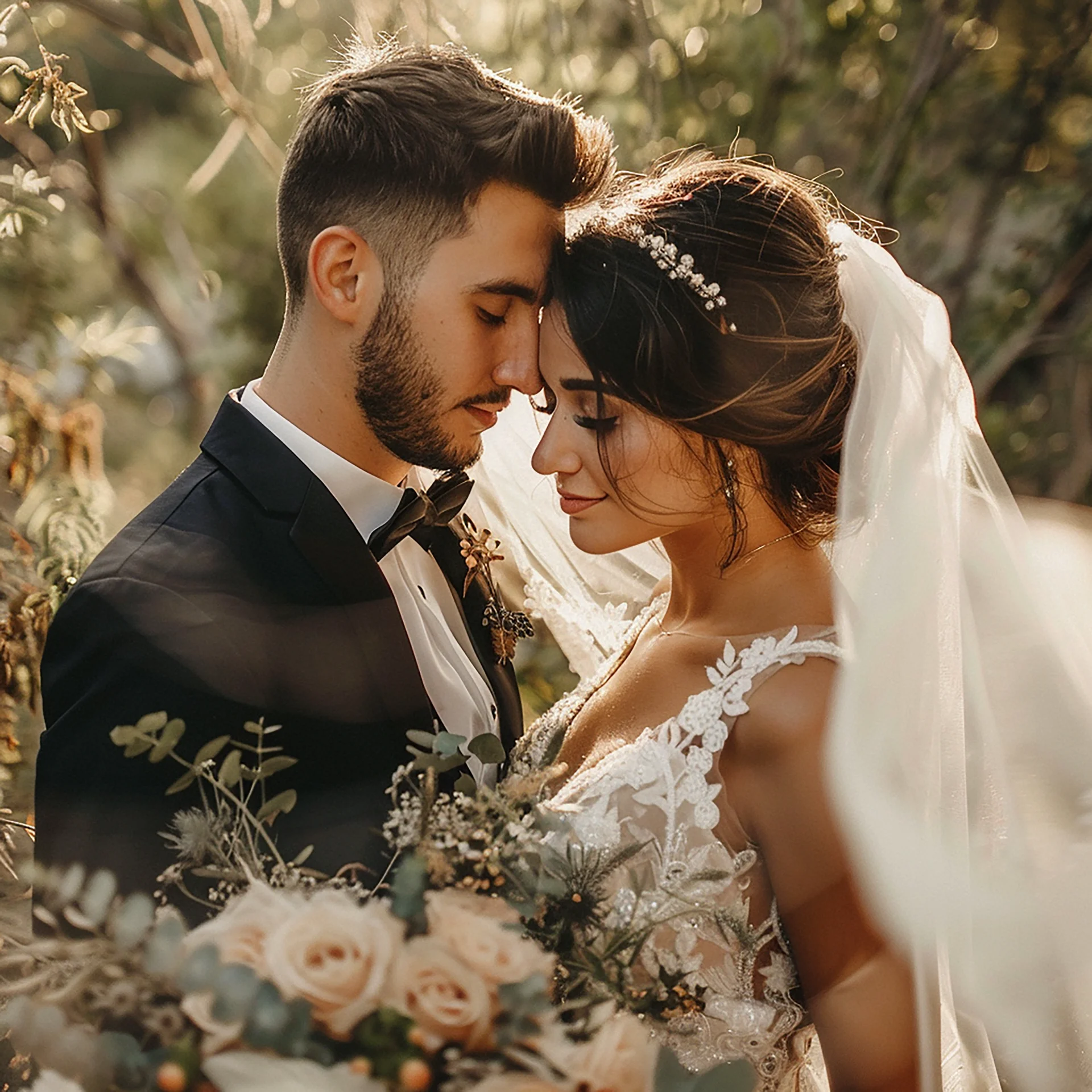 bride-groom-are-grass-man-is-wearing-white-veil